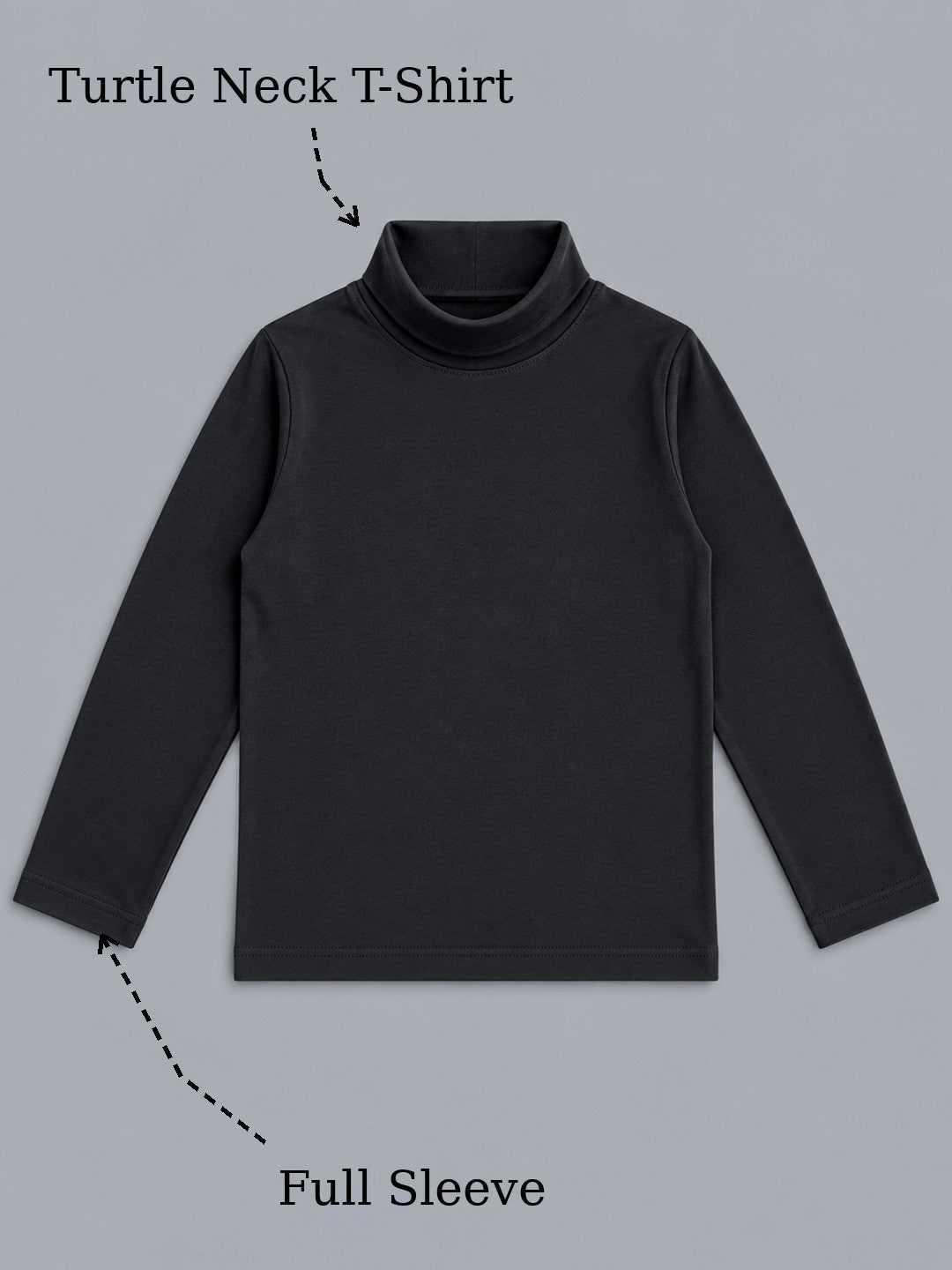 Boys Premium Soft cotton full sleeve high neck T-shirts pack of 2 set