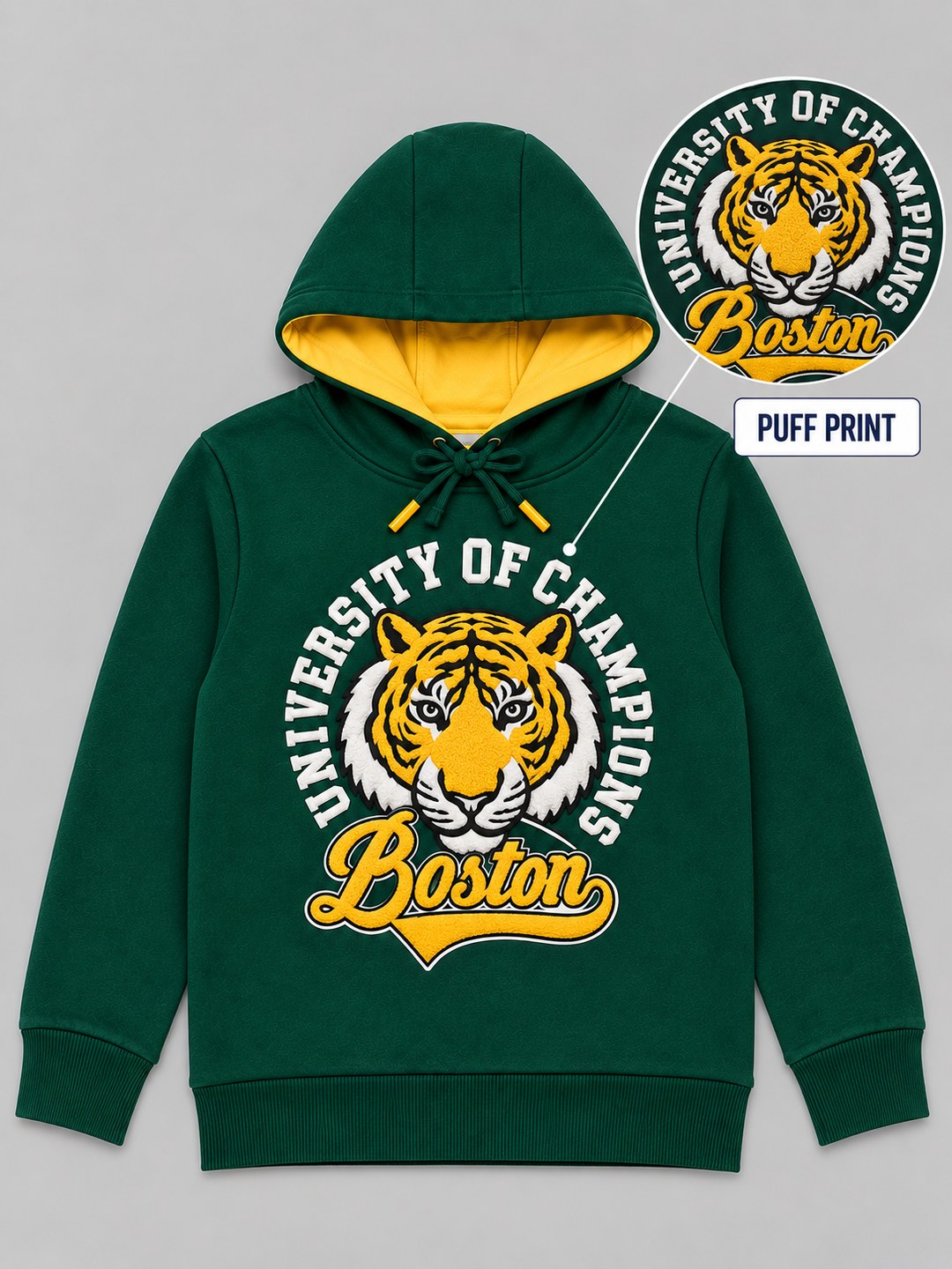 Boys Premium Soft Cotton Full Sleeve Printed Hooded Sweatshirt