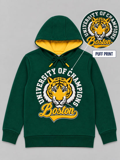 Boys Premium Soft Cotton Full Sleeve Printed Hooded Sweatshirt