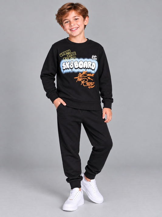 Boys Premium Soft Cotton full sleeve T-shirt and jogger pant Clothing Set
