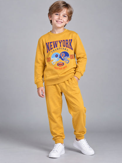 Boys Premium Soft Cotton full sleeve T-shirt and jogger pant Clothing Set