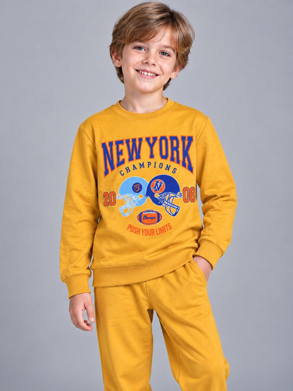Boys Premium Soft Cotton full sleeve T-shirt and jogger pant Clothing Set