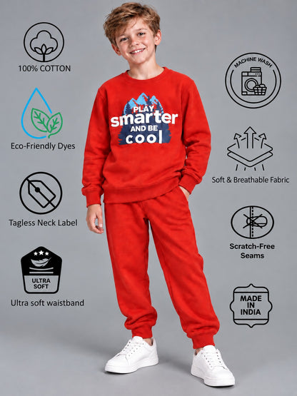 Boys Premium Soft Cotton full sleeve T-shirt and jogger pant Clothing Set