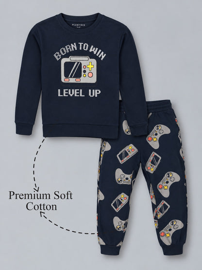 Boys Premium Soft Cotton full sleeve T-shirt and jogger pant Clothing Set