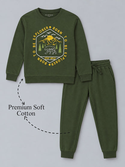 Boys Premium Soft Cotton full sleeve T-shirt and jogger pant Clothing Set