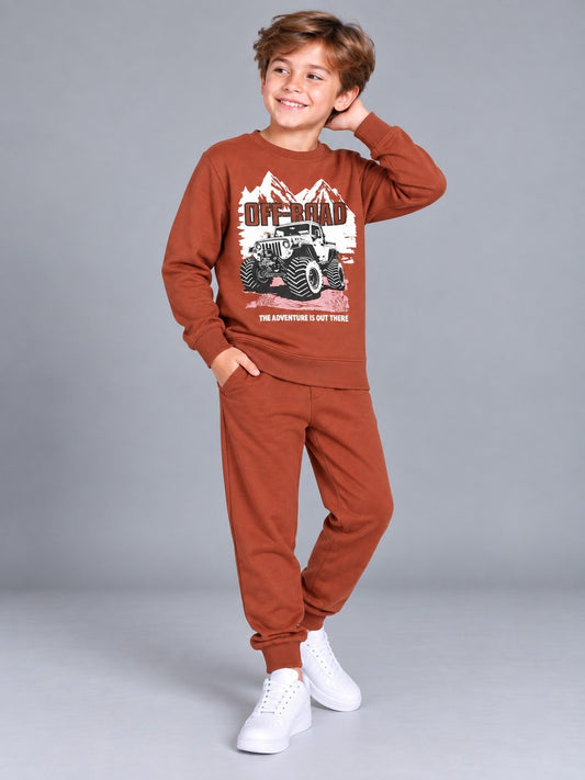 Boys Premium Soft Cotton full sleeve T-shirt and jogger pant Clothing Set