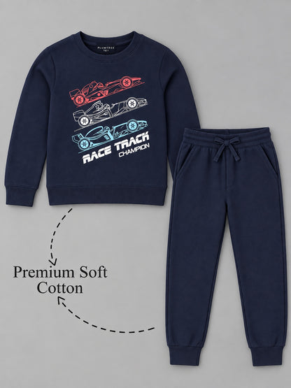Boys Premium Soft Cotton full sleeve T-shirt and jogger pant Clothing Set