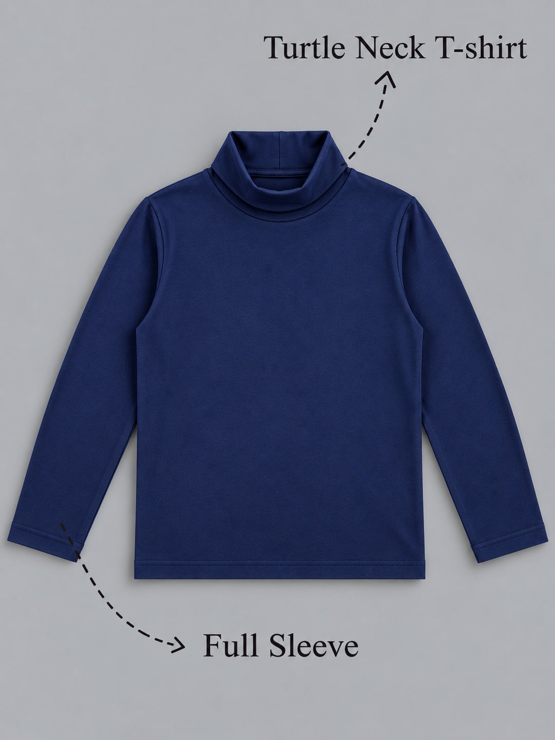 Boys Premium Soft cotton full sleeve high neck T-shirts pack of 2 set