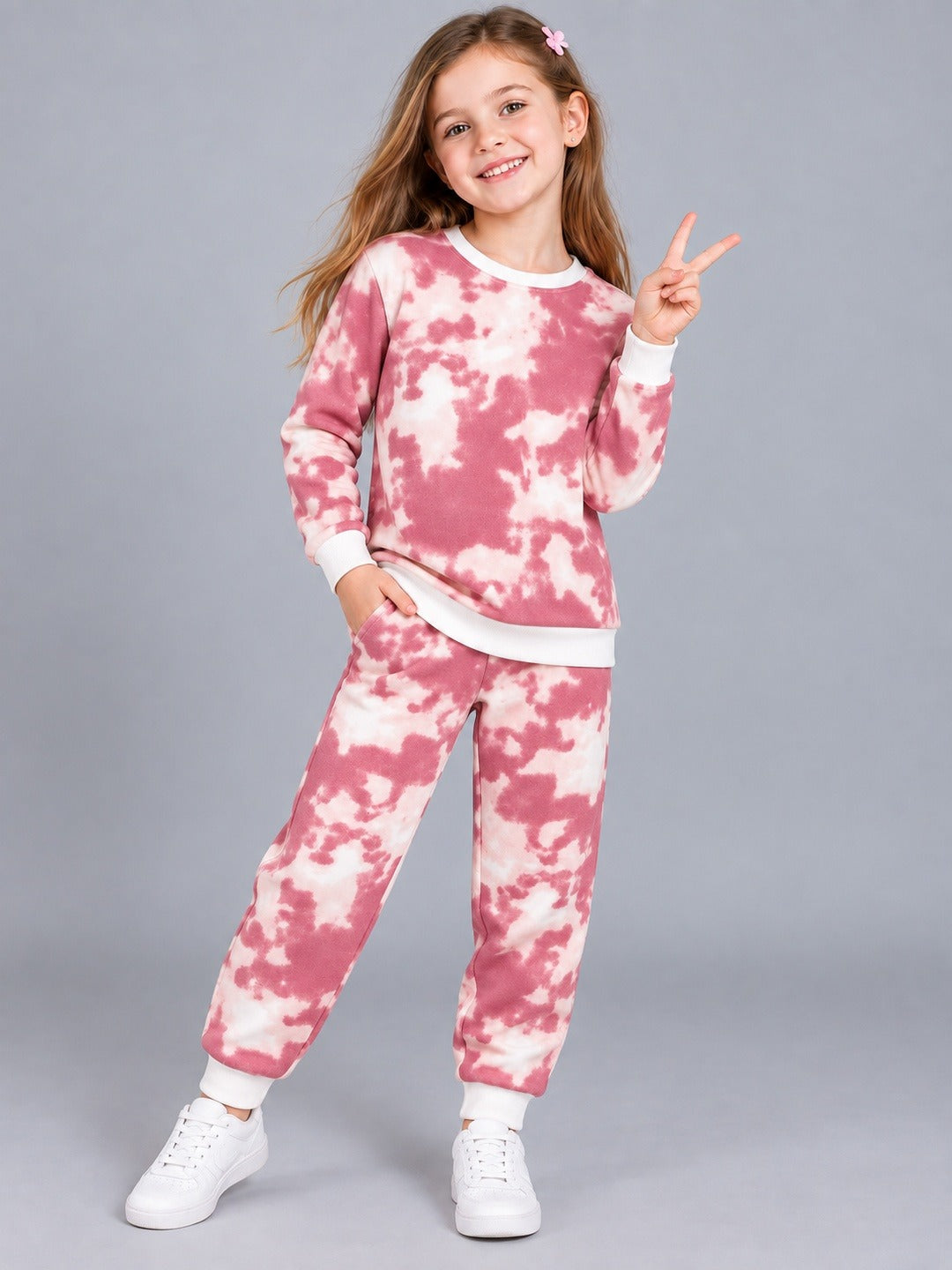 Girls Premium Soft Cotton Full sleeve T-shirt and jogger pant clothing set