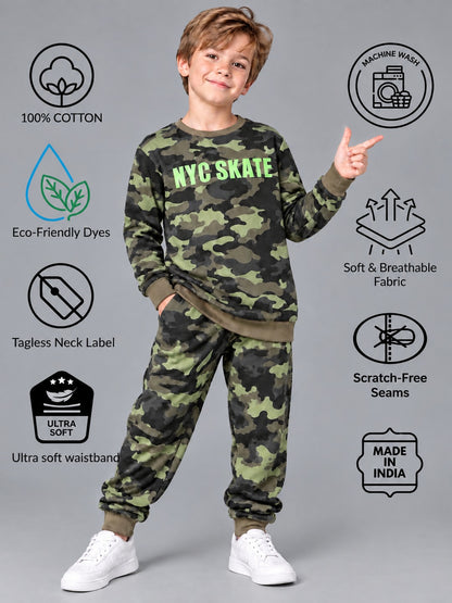 Boys Premium Soft Cotton full sleeve T-shirt and jogger pant Clothing Set