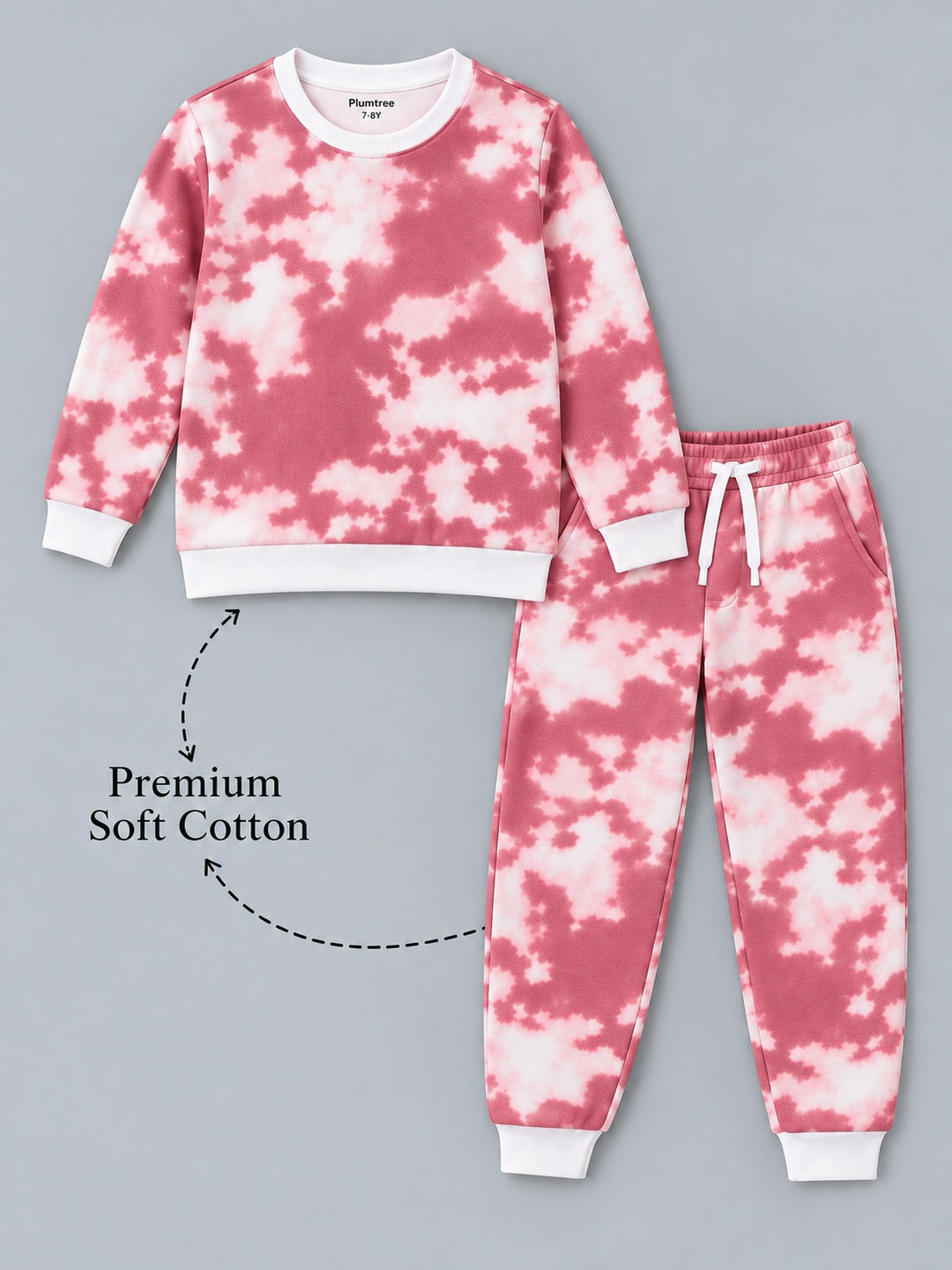 Girls Premium Soft Cotton Full sleeve T-shirt and jogger pant clothing set