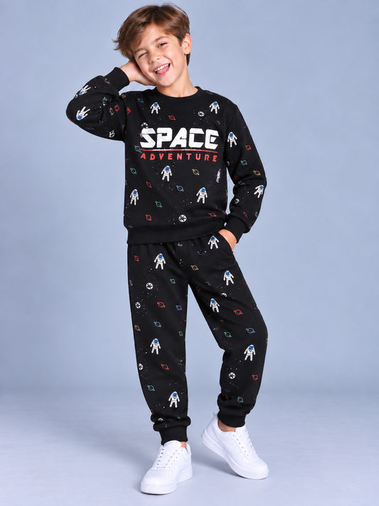 Boys Premium Soft Cotton full sleeve T-shirt and jogger pant Clothing Set