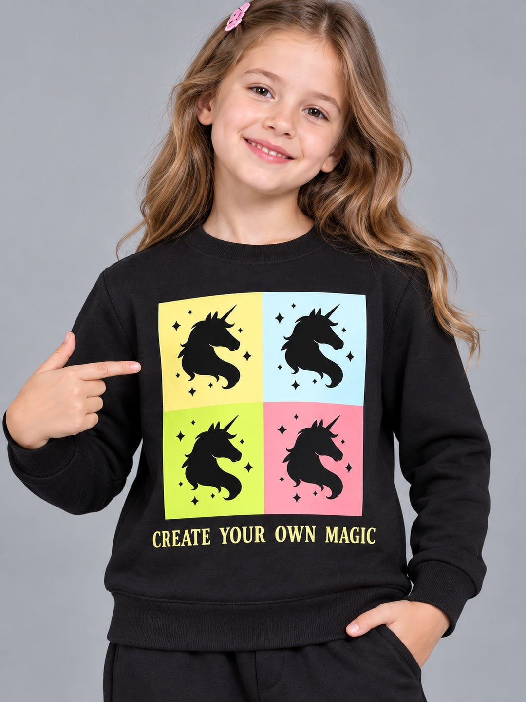 Girls Premium Soft Cotton Full sleeve T-shirt and jogger pant clothing set